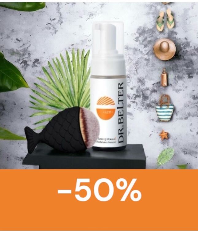 50% kedvezmény SUN SELF-TANNING MOUSSE-set 100ml + ecset - Önb