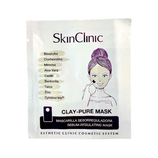 Clay Pure Mask-Faggyúszabályozó maszk - 5ml termékminta