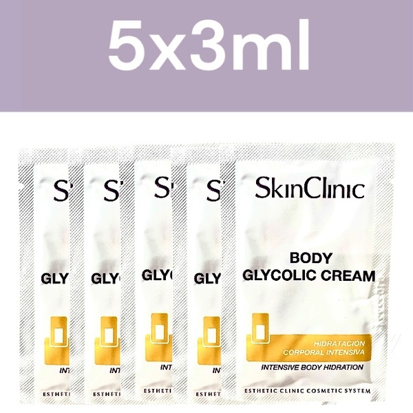 Body Glycolic Cream - Hidratáló Testápoló - 5x3ml termékminta