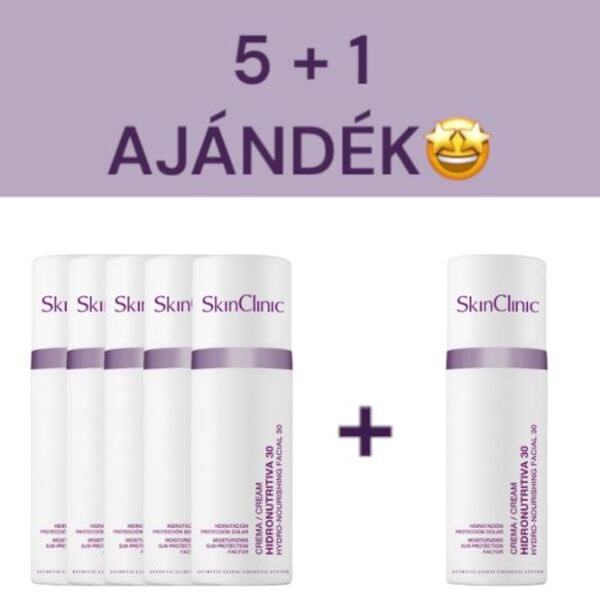 Hydro Nourishing Facial Cream 30  SPF30 5x50ml + 1 ajándék