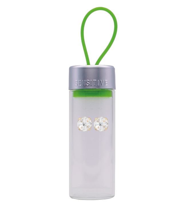 Karmos Cubic Cirkónia, Aranyozott 8mm TUBE CUBE 1336-75 TB8100YS