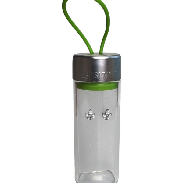 Levél, Cubic Cirkónia, Natúr 6x7mm TUBE CUBE  1455-75 TB1455WSTX